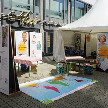 Die Ausstellung in der Innenstadt von Osnabrück