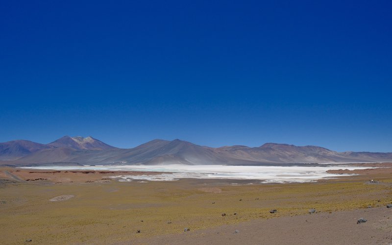 Landschaftsbild in der chilenischen Atacamawüste