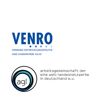 Logos von VENRO und der agl